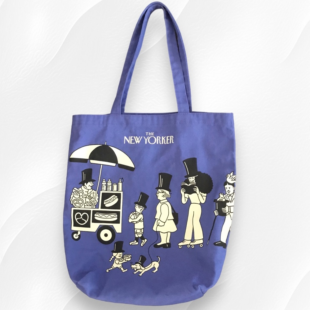 THE NEW YORKER Hot Dog Vendor Cotton Tote Bag